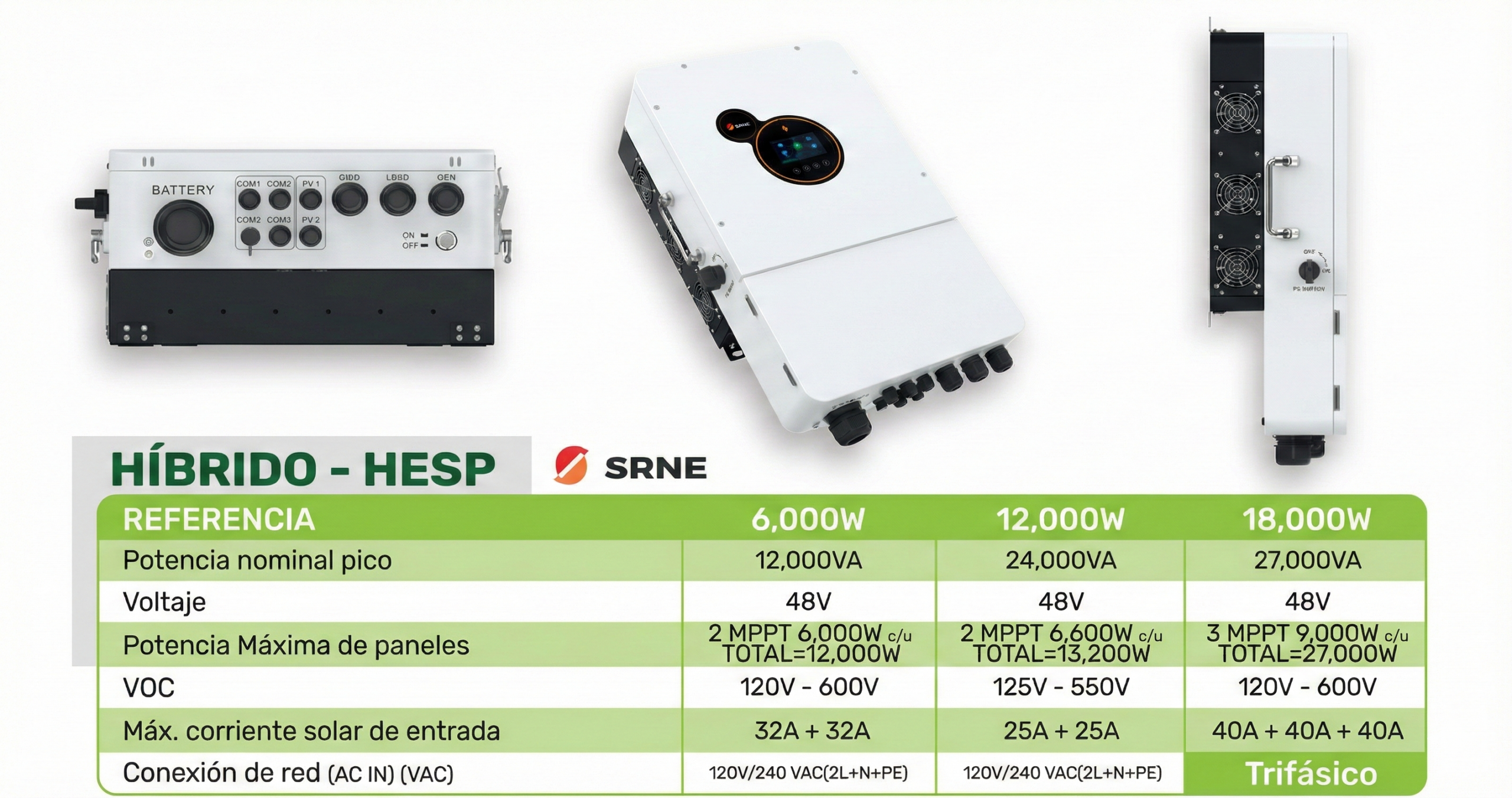 Inversor Híbrido SRNE HESP