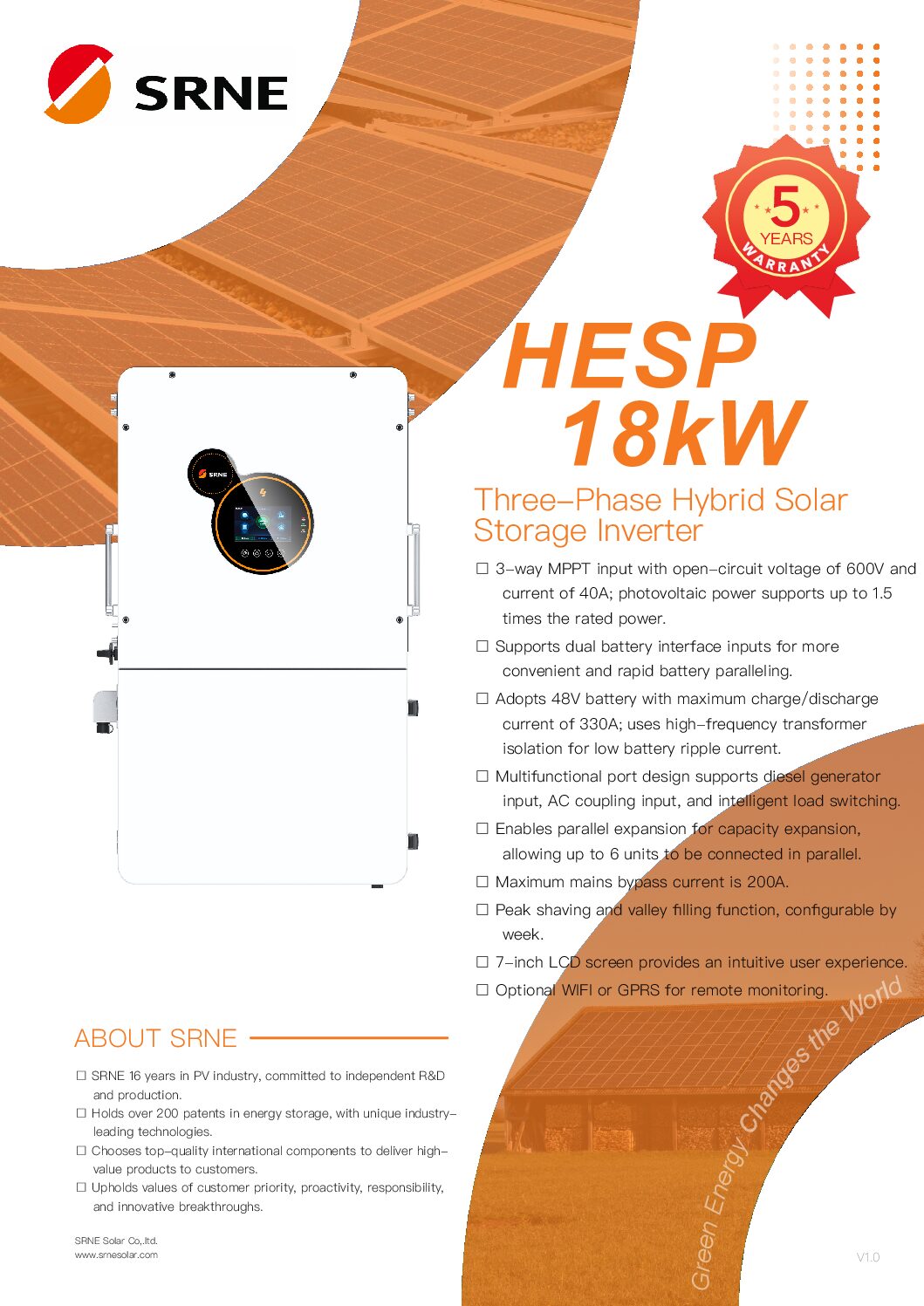 Inversor Híbrido SRNE HESP