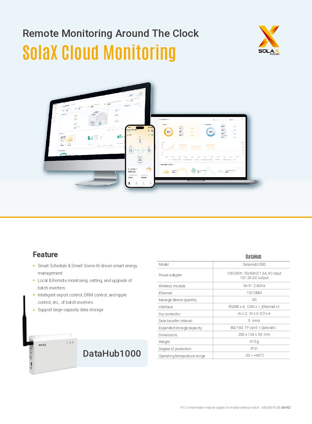 Módulo WiFi SolaX Pocket V3.0-P